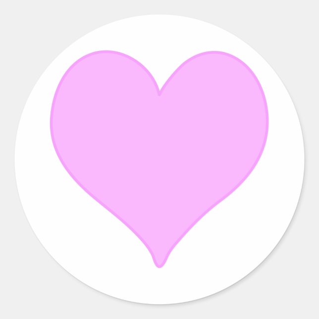 Adesivo Coração Rosa (Frente)