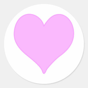 Adesivo Coração Rosa