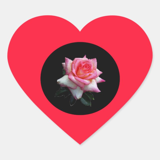 Adesivo Coração Rosa (Frente)