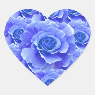 Adesivo Coração Rosa azul