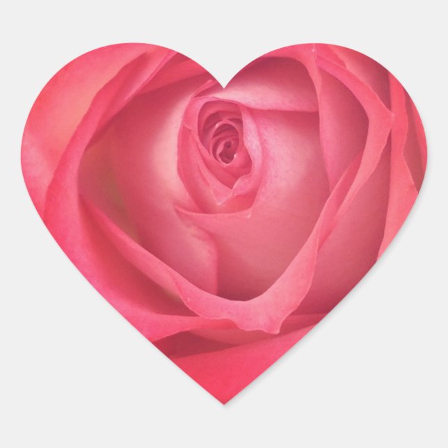 Adesivo Coração Rosa de Incêndio e Gelo (Frente)