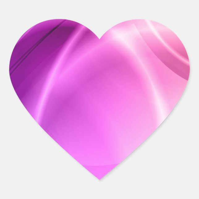 Adesivo Coração Rosa e Roxo (Frente)