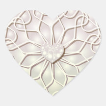 Rosa Geométrico Dourado Padrão de Coração de AMOR