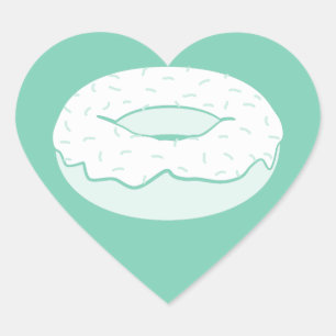 Adesivo Coração rosquinhas