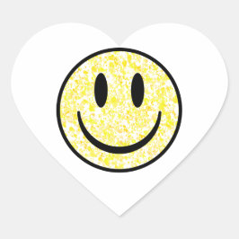 Adesivo Coração Rosto de Sorriso Patrocinado