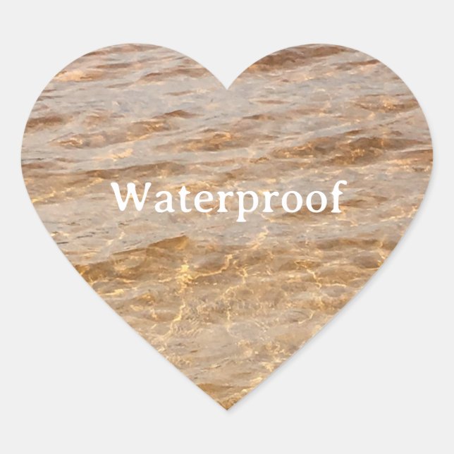 Adesivo Coração Rótulo de Pacote Gratuito de Prova de Água Legal (Frente)