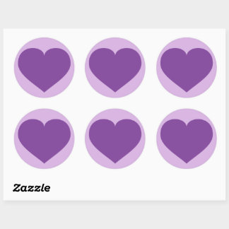 Adesivo Coração Roxo
