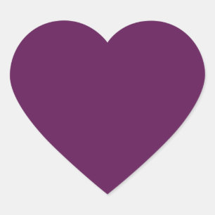 Adesivo Coração Roxo de uvas (cor sólida)