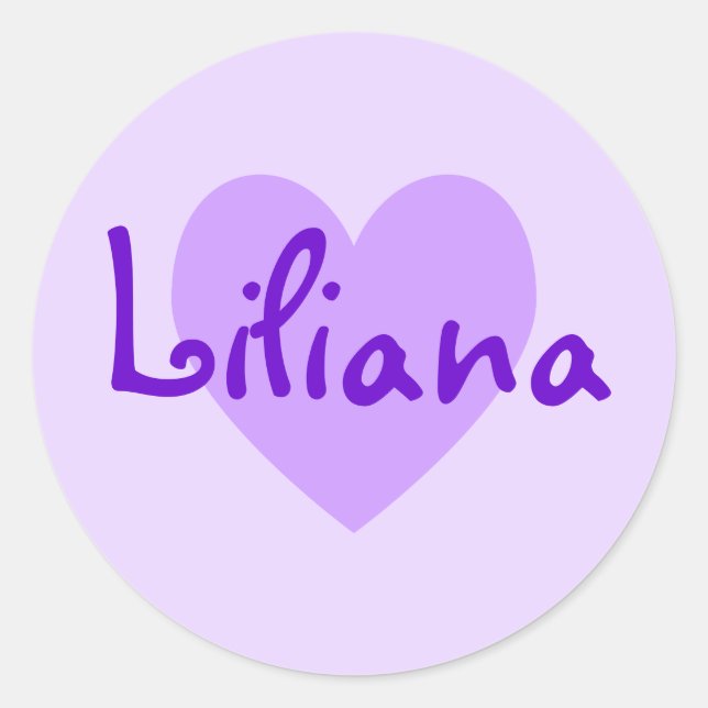 Adesivo Coração Roxo Lavanda Personalizável (Frente)
