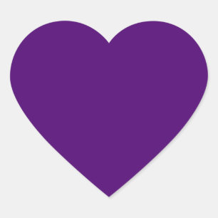 Adesivo Coração Roxo real (cor sólida) 