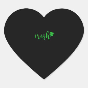 Adesivo Coração Rua Irlandesa Patrick Day Men Women Saint Patricks