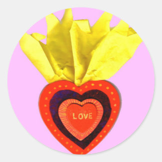 Adesivo Coração Sagrado com Rosa