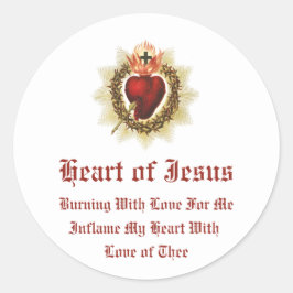 Adesivo Coração Sagrado de Jesus Stickers
