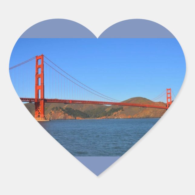 ADESIVO CORAÇÃO SAN FRANCISCO HEART STICKER (Frente)