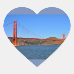 ADESIVO CORAÇÃO SAN FRANCISCO HEART STICKER