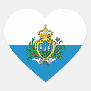 Adesivo Coração san marino