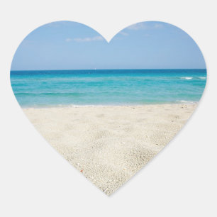 Adesivo Coração Sandy Shore Wedding Hearts
