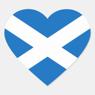 Adesivo Coração Scotland Flag Heart Sticker