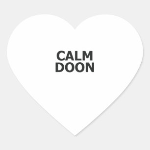 Adesivo Coração Scottish Accent Scotland A Dizer Calm Doon