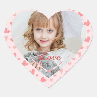 Adesivo Coração Script Photo Heart and Love