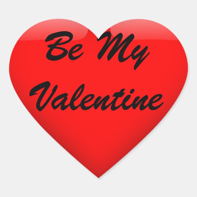 Adesivo Coração Seja o meu Namorados Sticker (Frente)