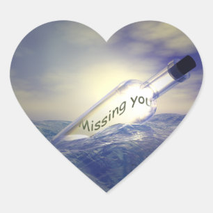 Adesivo Coração Sensação de falta