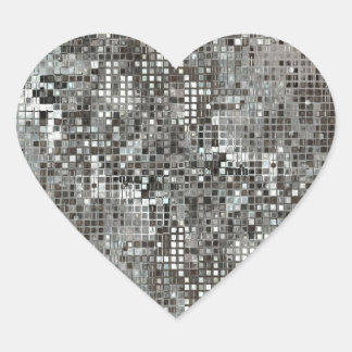 Adesivo Coração Sequins Heart Sticker
