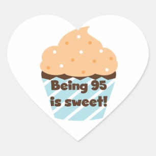 Adesivo Coração Ser 95 é t-shirt e presentes doces do aniversári