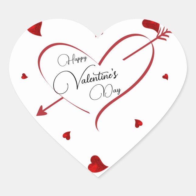 Adesivo Coração Seta (Frente)