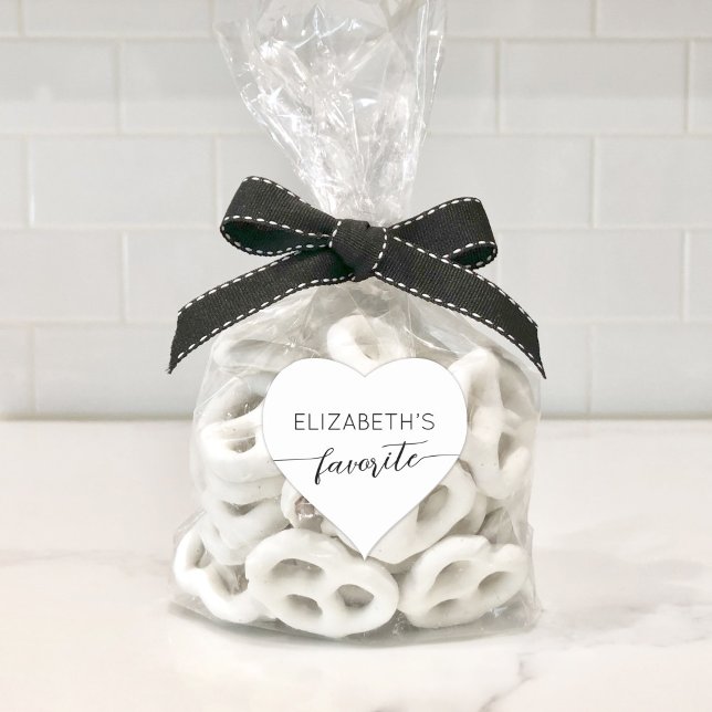 Adesivo Coração Seu e seu doce personalizado favorito (Criador carregado)