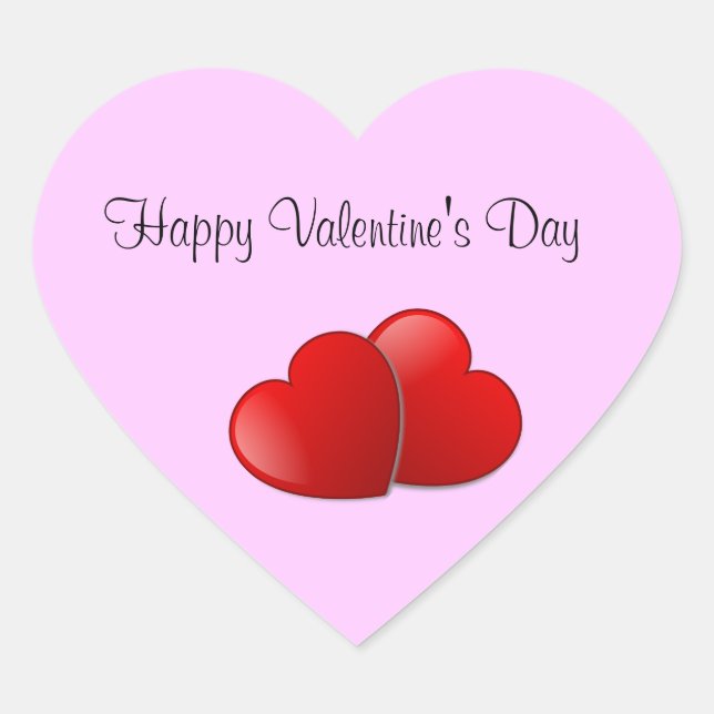 Adesivo Coração Simples Namorados (Frente)