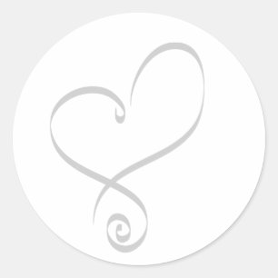 Adesivo Coração Simples Para Envelopes