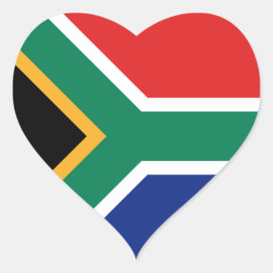 Adesivo Coração Sinal de Coração da África do Sul