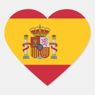 Adesivo Coração Sinalizador de Espanha