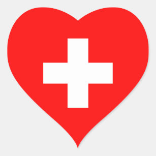 Adesivo Coração Sinalizador de suiça