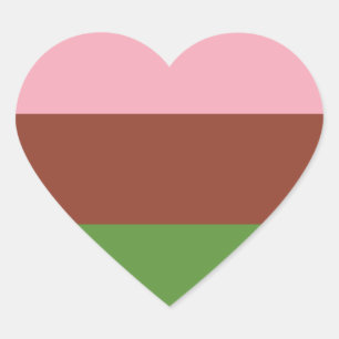 Adesivo Coração Sinalizador do Orgulho Gynosexual