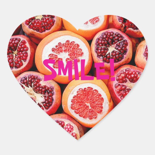 ADESIVO CORAÇÃO SMILE STICKER HEART (Frente)