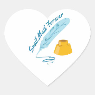 Adesivo Coração Snail mail