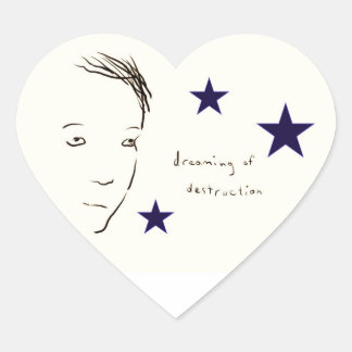 Adesivo Coração sonho da destruição