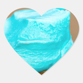 Adesivo Coração Sorvete com macro waffle