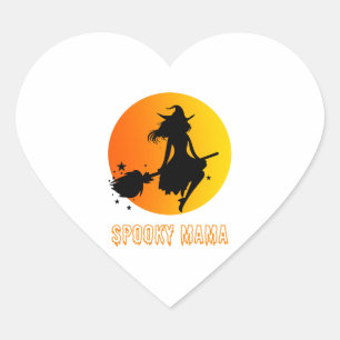 Adesivo Coração Spooky Mama
