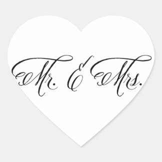 Adesivo Coração Sr. e Sra. Cardíaca.
