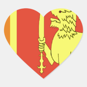 Adesivo Coração sri lanka