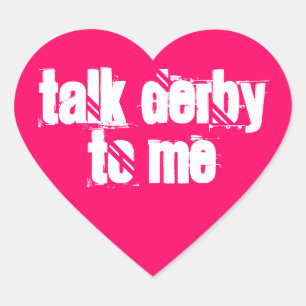 Adesivo Coração Sticker 20-Pack: Talk Derby to Me Heart