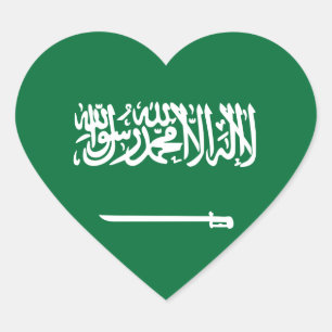 Adesivo Coração Sticker da Arábia Saudita