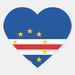 Adesivo Coração Sticker do Sinalizador Cabo Verde