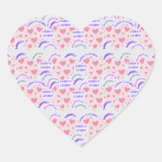 Adesivo Coração sticker "Everyday is caturday" Pawsitive vibes 