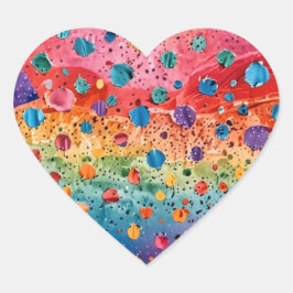 Adesivo Coração Sticker for Kids' Party