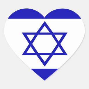 Adesivo Coração Sticker Israelita