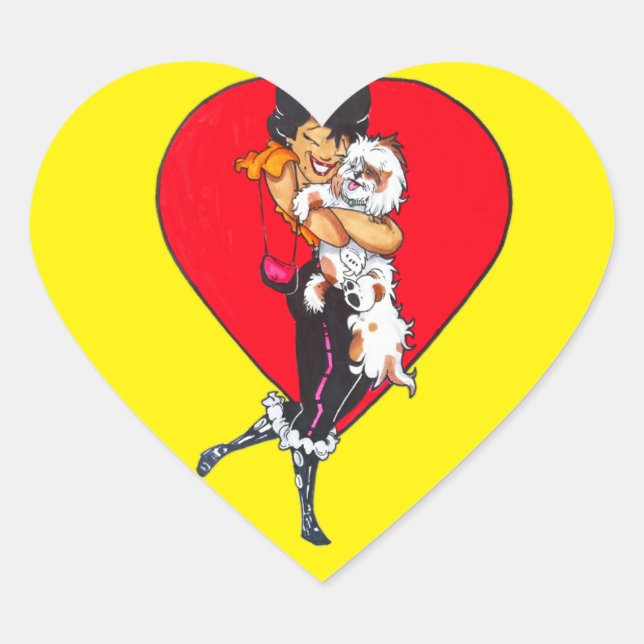 Adesivo Coração Sticker Love You (Frente)